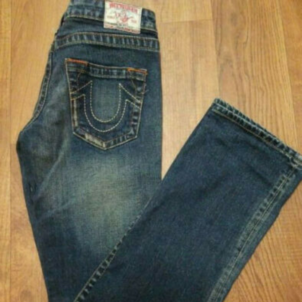 True Religion Johnny Low Rise Stretch Jeans Sz 27